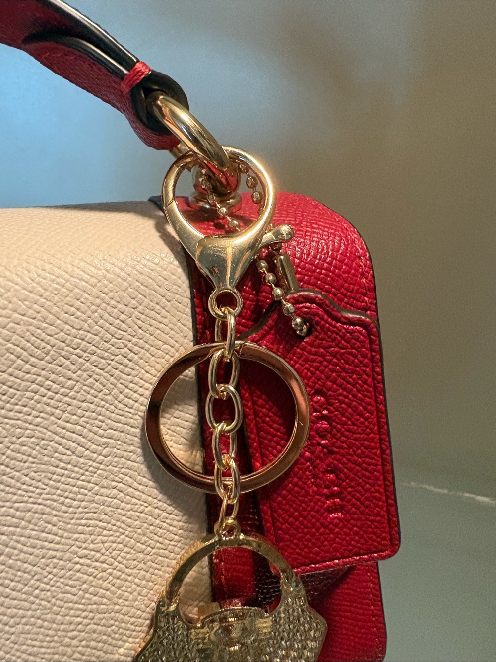 Red Crystal Bag Charm - Picture 3 of 3